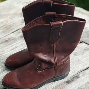 Red Wing Shoes Brown Leather Boots